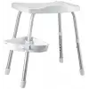 M-KV35-01 Apollo Duşlu Banyo Taburesi, Beyaz