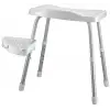 M-KV35-01 Apollo Duşlu Banyo Taburesi, Beyaz