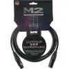 M2 MC2000 Mikrofon Kablosu Siyah 2m XLR NEUTRIK Uçlu