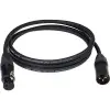 M2 MC2000 Mikrofon Kablosu Siyah 2m XLR NEUTRIK Uçlu