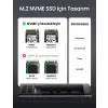 M.2 NVMe Ssd Type-C 3.1 Gen2 PCIe M-Key M+B Key Disk Kutusu