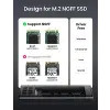 M.2 Sata NGFF SSD USB 3.1 5 Gbps Type-C Gen1 B-Key M+B Key Disk Kutusu - Uzay Grisi