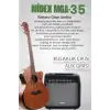 M450-EQ-Amp masif ağaç amfili elektro akustik gitar seti, üst segment