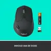 M720 Triathlon Windows/Mac İçin Kablosuz Mouse (Bluetooth, Unifying, Easy-Switch - Üç Cihaz Arasında Kolayca Geçiş Sağlar) Siyah