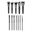 Makyaj Fırça Seti, Kabuki Professional 12 Parça, Siyah