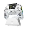 ManbaOne Interactive Screen Wireless Gaming Controller for PC/Switch/Switch 2/iOS/Android,Hall Effect Stick & Trigger,RGB Lighting,Remappable Buttons,1800mAh with Charging Dock (White) | PC/Switch1...