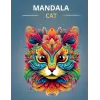 Mandala cat: page coloring mandala cat zen