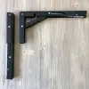 Mandallı Katlanabilir Masa Konsolu 1 Çift Siyah 40cm