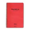 Manilla Ofis Defter A4 Kareli Kırmızı