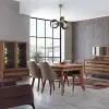 Manya 3lü Ahşapli Eskitme Avize 3 X E27