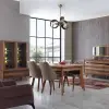 Manya 3lü Ahşapli Eskitme Avize 3 X E27