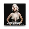Marilyn Monroe Sözleri Tablosu 60x60 cm