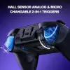 Master P1 2.4G Wireless PC Controller - Hall Effect Joystick, Hall & Micro Changable Triggers, Audio Controls, Adjustable Turbo Vibration for PC/Switch