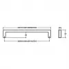 mat altın rengi 160 mm Modern Kulp