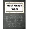 Math Graph Paper: Graph Journal for Math | 8x11 | Grid Paper | 1 cm