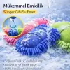 Mavi Mikrofiber Araç Yıkama Süngeri Eldiven Tipi
