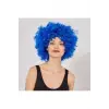 Mavi Renk Kıvırcık Afro Bonus Peruk