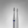 Mavi sivri damla model elmas manikür freze ucu 4 mm FA40B016-4