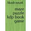 Maze puzzle kdp book game