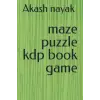 Maze puzzle kdp book game