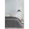 Melan Çift Kişilik Emboss Battaniye - Gri, 200 x 220