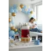 Melo Bambu Kapak Ve Ahşap Standlı Cam Sebil 3L