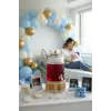 Melo Bambu Kapak Ve Ahşap Standlı Cam Sebil 3L