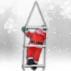 Merdivene Tırmanan Noel Baba Dekoru - 57 cm