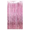 Metalize Arka Fon Kapı Perdesi Pembe 100x200 cm