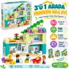 Mey İthalat® 10470 3ü1 arada Figürlü Modern Aile Evi 166 parça +2 yaş