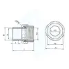 Mey İthalat® 3/4 Düz Radyatör Rakoru