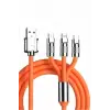 Mey İthalat® Android ve İOS Uyumlu 180 Derece Type-c Şarj Kablosu