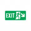 Mey İthalat® Exit Sağ Aşağı Uyarı Levhası 17,5x25 KOD:957