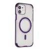 Mey İthalat®   iPhone 11 Hilton Magsafe Kapak - Derin Mor