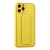 Mey İthalat®   iPhone 11 Pro Kılıf Coco Deri Standlı Kapak - Sarı