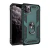 Mey İthalat®  iPhone 11 Pro Max Kılıf Sofya Yüzüklü Silikon Kapak - Yeşil