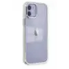 Mey İthalat®   iPhone 12 Kılıf Element Silikon - Gümüş