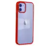 Mey İthalat®  iPhone 12 Kılıf Element Silikon - Kırmızı