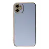 Mey İthalat®   iPhone 12 Kılıf Volet Silikon - Mavi
