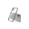 Mey İthalat®   iPhone 12 Mini Kılıf Miami Şeffaf Silikon - Açık Mor