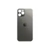 Mey İthalat® iPhone 12 Pro Arka Pil Kapağı (Cam) Siyah