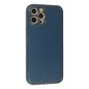Mey İthalat®   iPhone 12 Pro Max Kılıf Coco Karbon Silikon - Mavi