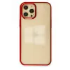 Mey İthalat®  iPhone 12 Pro Max Kılıf Element Silikon - Kırmızı