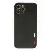 Mey İthalat®   iPhone 12 Pro Max Kılıf Loop Deri Silikon - Siyah