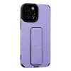 Mey İthalat®   iPhone 12 Pro Max Kılıf Mega Standlı Silikon - Lila