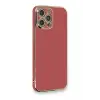Mey İthalat®   iPhone 12 Pro Max Kılıf Volet Silikon - Kırmızı