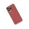 Mey İthalat®   iPhone 12 Pro Max Kılıf Volet Silikon - Kırmızı