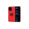 Mey İthalat®   iPhone 13 Pro Max Kılıf Range Yüzüklü Silikon - Kırmızı