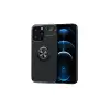 Mey İthalat®   iPhone 13 Pro Max Kılıf Range Yüzüklü Silikon - Siyah