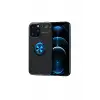 Mey İthalat®   iPhone 13 Pro Max Kılıf Range Yüzüklü Silikon - Siyah-Mavi